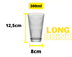 Jogo de 6 Copos American Rings de 300ml na internet