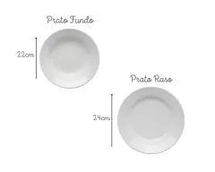 Aparelho de Jantar com 20 Peças Branco - Oxford