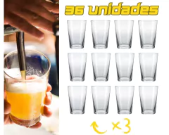 Conjunto com 36 Copos de Cerveja/Chopp de 300ml - loja online