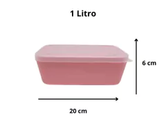 Conjunto de 3 Potes Com Tampa De Plástico na internet