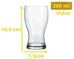 Kit de 48 Copos Cerveja/Chopp Pasabahce 360ml na internet