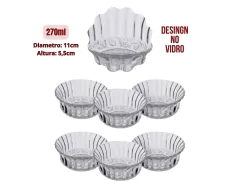 Kit com 6 Bowls de Vidro Tripoli de 270ml na internet