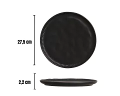 Aparelho de Jantar e Café 30 Peças Linha Preto Matte - loja online
