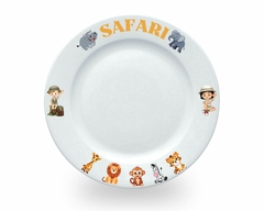 Pratinho Sobremesa 1un. Safari Cerâmica Temático Safari Luxo