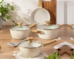 Imagem do Conj Panela + Espatula 5Pcs Cerâmica Antiaderente