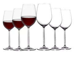 Jogo 6 Taças Cristal Vinto Tinto Drinks 510ml Transparente