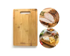 Taboa de Bambu G Corte Legumes Frutas Carne Churrasco Canaleta - comprar online