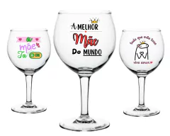 1 Taça De Gin 630ml Dia Das Mães Personalizada