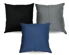 Kit 2 Almofada Suede Liso 45x45 Decorativa