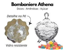 Bomboniere Pequena Com Pé Vidro na internet