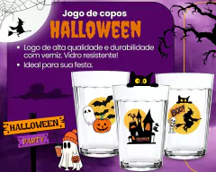 Kit 3 Copos Americanos 190ml Personalizado Festa Halloween na internet