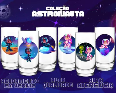 6 Copos Altos 300ml Personalizado Coleção Astronauta - comprar online