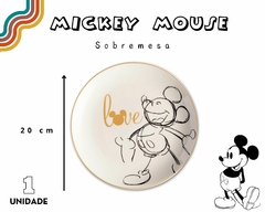 Kit 2 Pratos Mickey Minnie Sobremesa Cerâmica - loja online