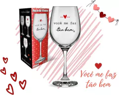 Imagem do Kit 2 Taças 490ml Vidro Linha Love