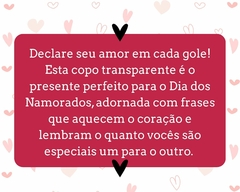 Kit 2 Copos Dia dos Namorados 190ml Vidro Transparente - comprar online