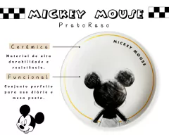 Kit 4 Pratos Raso Mickey 26cm Cerâmica na internet