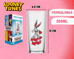 Copo Long Drink Vidro Looney Tunes 300ml na internet