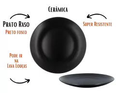 Conjunto 2 Pratos Raso De Cerâmica - loja online