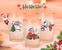 Kit 3 Copos Americanos 190ml Personalizado Natal Decorativo - comprar online