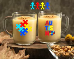 Kit 3 Canecas Personalizadas 255ml Tema Autismo - loja online