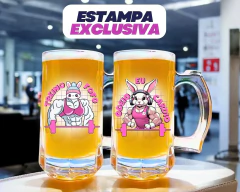 Jogo 2 Canecas Chopp/Cerveja Vidro Frases Meme Academia - comprar online