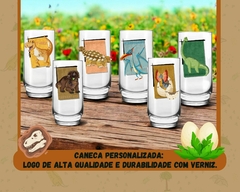 Imagem do Kit 6 Copos Altos 300ml Personalizados Dinossauros