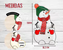 Kit 2 Petisqueiras Papai Noel & Boneco de neve De Vidro - loja online