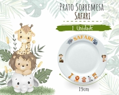Pratinho Sobremesa 1un. Safari Cerâmica Temático Safari Luxo - Oro Comércio