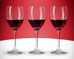 Imagem do Conjunto com 3 Taças Vinho 340ml de Vidro