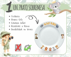 Pratinho Sobremesa 1un. Safari Cerâmica Temático Safari Luxo na internet