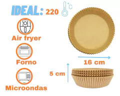 100 Formas Papel Descartável Air Fryer - loja online