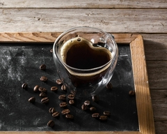 Kit 6 Xícaras para Café em Forma de Coração 80ml - comprar online
