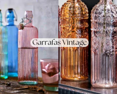 Kit 4 Garrafas De Vidro 1L Água Colorida - Oro Comércio
