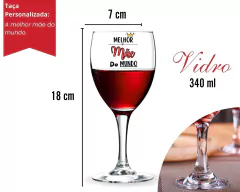 1 Taça De Vinho 340ml Dia Da Mães - comprar online