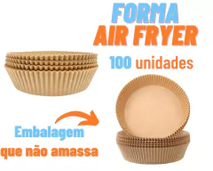 100 Formas Papel Descartável Air Fryer - Oro Comércio