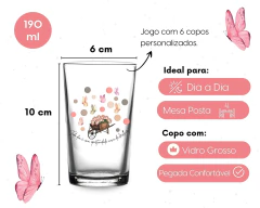 Conj Jarra Suco Estampada 1.6 Lts + 6 Copos Personalizados - loja online