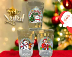 Imagem do Kit 3 Copos Americanos 190ml Personalizado Natal Decorativo