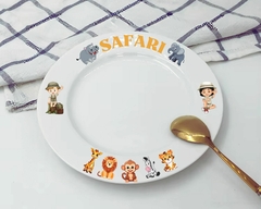 Pratinho Sobremesa 1un. Safari Cerâmica Temático Safari Luxo - comprar online