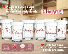 Kit 6 Copos Americanos 190ml Decorado C/ Frase Motivacional - Oro Comércio