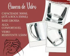 Kit com 6 Canecas para Chá/Café de 300ml - Oro Comércio