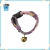 Chirimen Hanabi Fireworks Cat Collar Purple