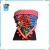 Bandana Hojas Negro con Rojo