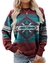 Spring And Autumn Leisure Printed Round Neck Long Sleeve - loja online