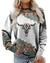 Spring And Autumn Leisure Printed Round Neck Long Sleeve na internet
