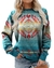 Spring And Autumn Leisure Printed Round Neck Long Sleeve na internet