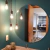Espelho Decoração Multiuso Redondo Com Fita Dupla Face Armário De Banheiro Decoração Para Quarto Sala Banheiro 40CM De D - comprar online