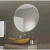 Espelho Decoração Multiuso Redondo Com Fita Dupla Face Armário De Banheiro Decoração Para Quarto Sala Banheiro 40CM De D