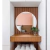 Espelho Decoração Multiuso Redondo Com Fita Dupla Face Armário De Banheiro Decoração Para Quarto Sala Banheiro 40CM De D na internet