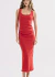Vestido Feminino Canelado com Detalhes Open