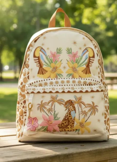 Mochila Farm Xodó Passeio Adulto Off Write Tropical